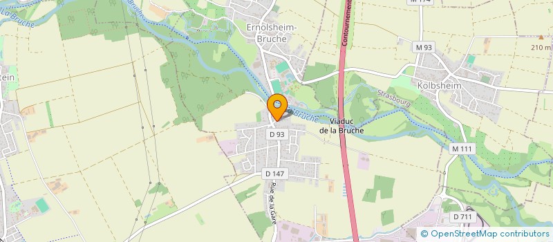 localisation de l'entreprise RES INFORMATICA à ERNOLSHEIM-BRUCHE