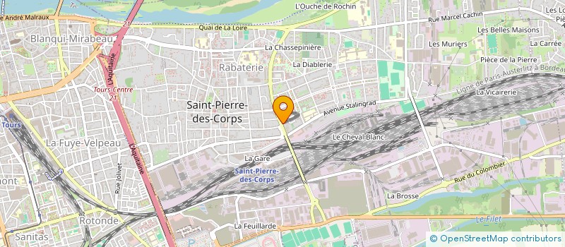 localisation de l'entreprise RES JEAN MOULIN  SAINT-PIERRE-DES-CORPS