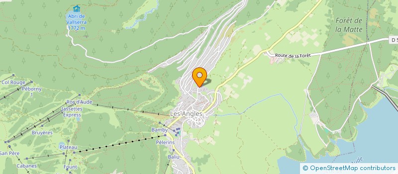 localisation de l'entreprise RES L OR BLANC  LES ANGLES