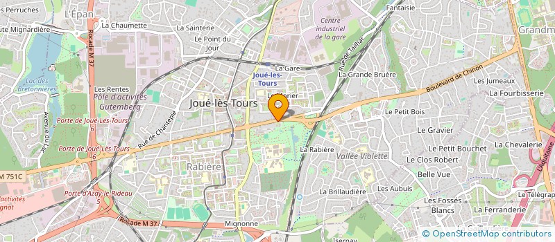 localisation de l'entreprise RES L OREE DU PARC  JOUE-LES-TOURS