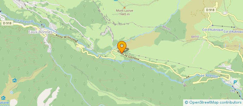 localisation de l'entreprise RES LA PALOUMERE  EAUX-BONNES