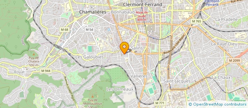 localisation de l'entreprise RES LE CHAMOIS  CLERMONT-FERRAND