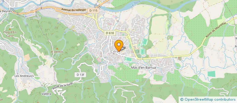 localisation de l'entreprise RES LE CLEMENCEAU  CERET