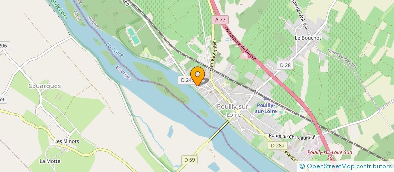 localisation de l'entreprise RES LE COTEAU DES VIGNES à POUILLY-SUR-LOIRE