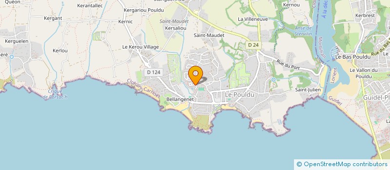 localisation de l'entreprise RES LE LOCMORAN  CLOHARS-CARNOET