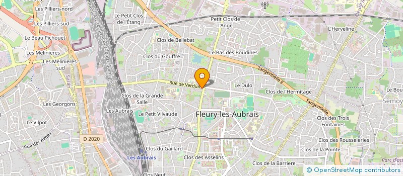 localisation de l'entreprise RES LE VERDUN à FLEURY-LES-AUBRAIS