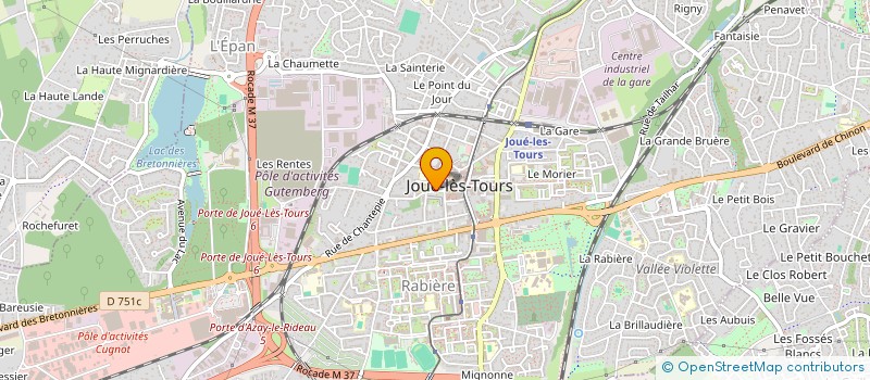 localisation de l'entreprise RES LES CAMELIAS  JOUE-LES-TOURS