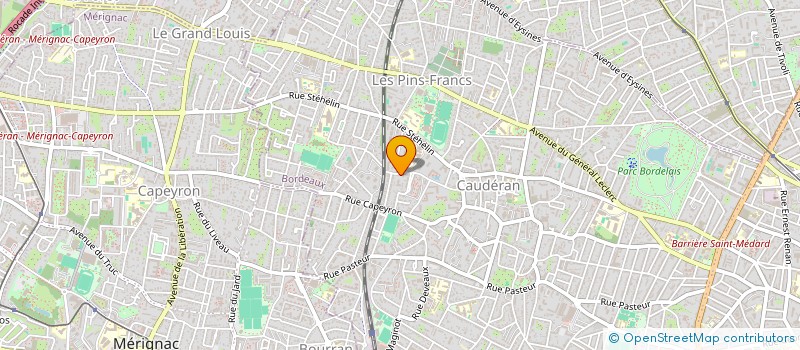 localisation de l'entreprise RES LES CEDRES DE CAUDERAN  BORDEAUX