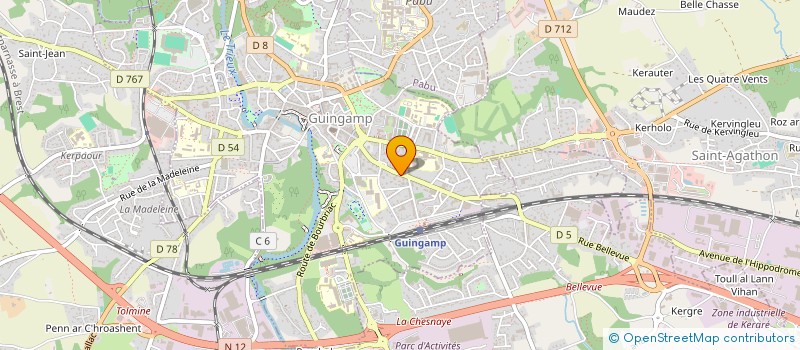 localisation de l'entreprise RES LES JARDINS DE ST NICOLAS  GUINGAMP