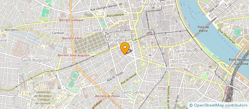 localisation de l'entreprise RES LES PALLADINES 1  BORDEAUX