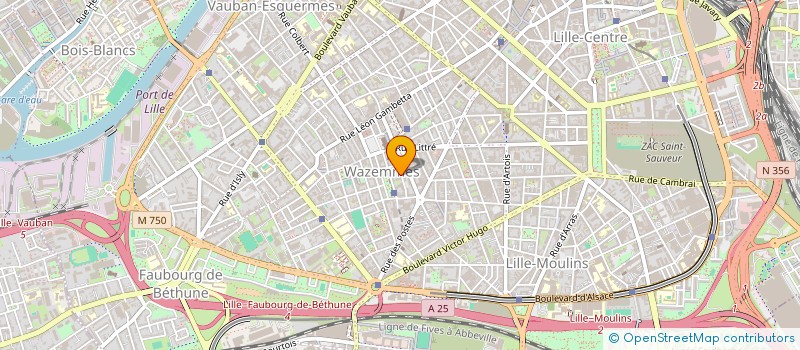 localisation de l'entreprise RES LES POETES. SYNDIC CAP GESTION à LILLE