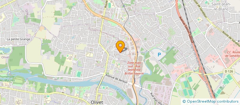 localisation de l'entreprise RES MOUILLERE MAISON ROUGE à ORLEANS