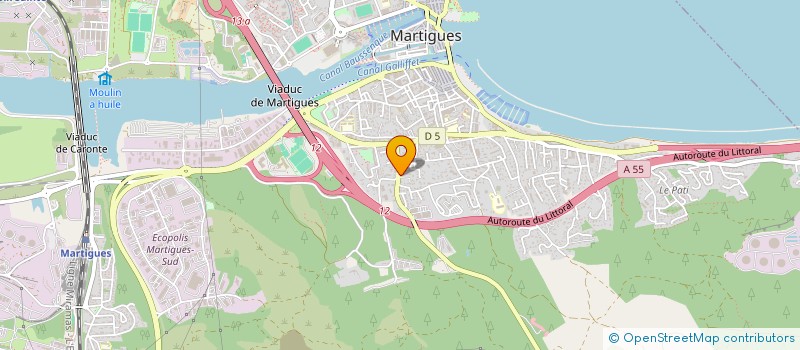 localisation de l'entreprise RES'O BLEU  MARTIGUES