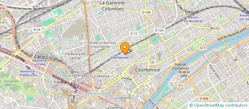 localisation de l'entreprise RES.OPERA 2 BIS-4 RUE ROUGET DE L'ISLE à COURBEVOIE