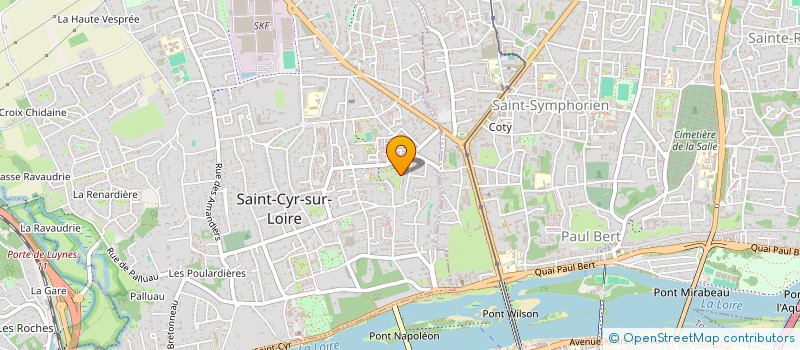 localisation de l'entreprise RES PARC DE LA MESANGERIE  SAINT CYR SUR LOIRE