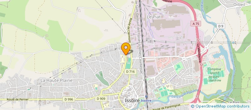 localisation de l'entreprise RES. PASTEUR B  ISSOIRE