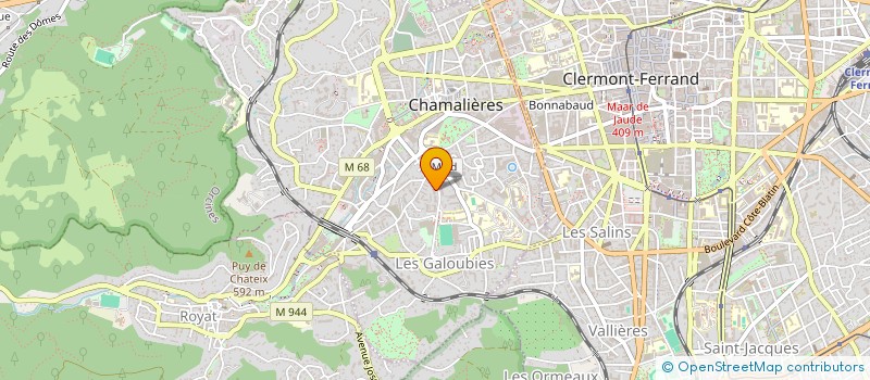 localisation de l'entreprise RES PISCINE MASSENET  CHAMALIERES