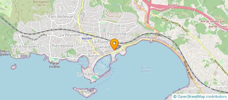 localisation de l'entreprise RES PLAGE à BANDOL