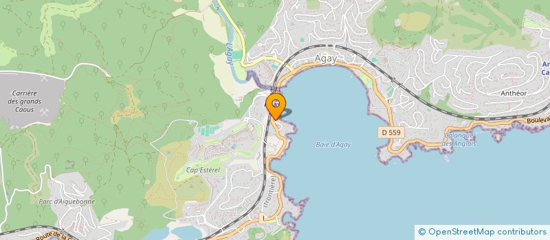 localisation de l'entreprise RES ROCHES ROUGES BT B ET C à SAINT RAPHAEL