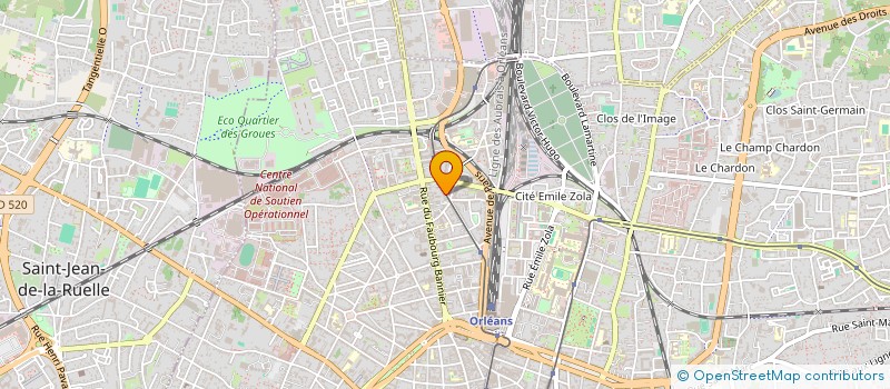 localisation de l'entreprise RES RUE DE LA GARE  ORLEANS