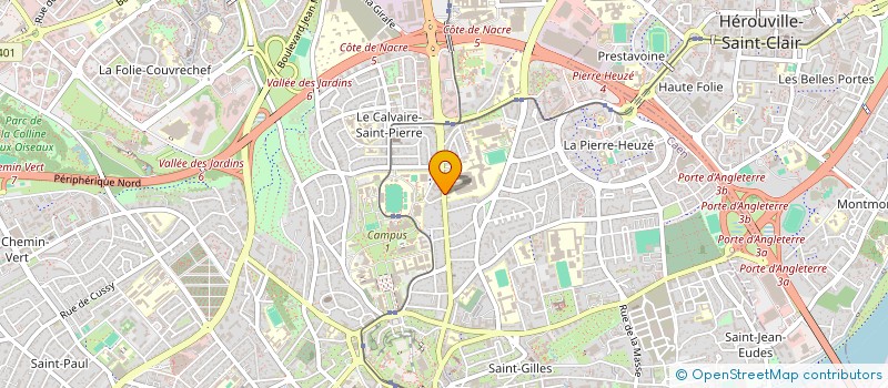 localisation de l'entreprise RES SAINT JACQUES à CAEN