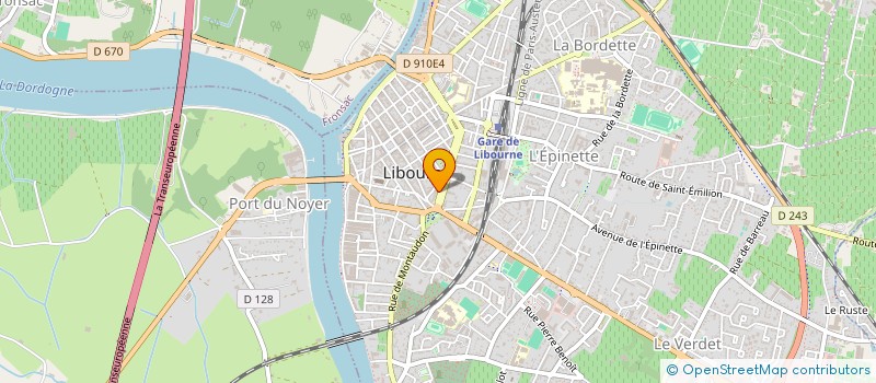 localisation de l'entreprise RES TOURNY  LIBOURNE