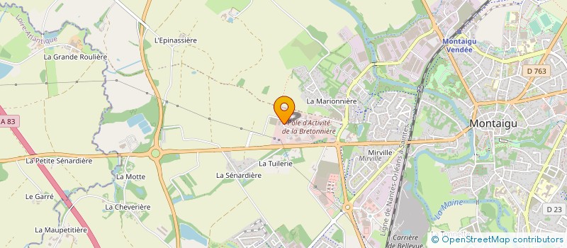 localisation de l'entreprise RESA AIRPORT DATA SYSTEMS à MONTAIGU-VENDEE