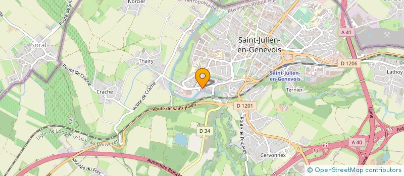 localisation de l'entreprise RESA BOX 74 à SAINT-JULIEN-EN-GENEVOIS