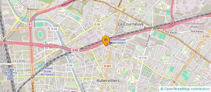 localisation de l'entreprise RESA CARS à LA COURNEUVE