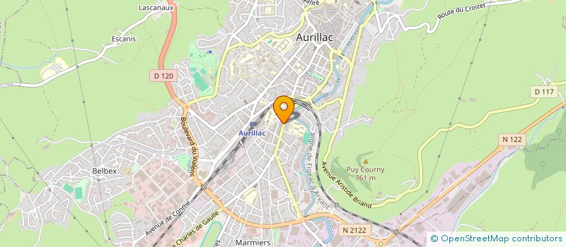 localisation de l'entreprise RESA GITES à AURILLAC