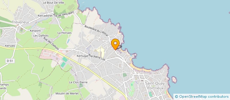 localisation de l'entreprise RESA IMMO  SAINT-QUAY-PORTRIEUX