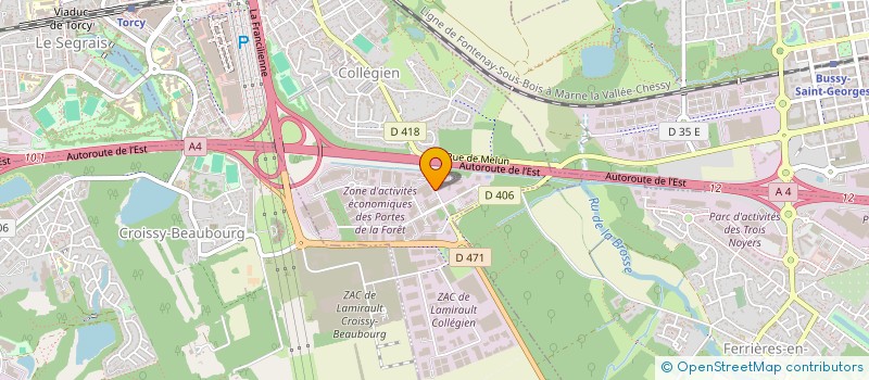 localisation de l'entreprise RESACTIS IDF à COLLEGIEN