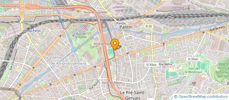 localisation de l'entreprise RESADIA à PANTIN