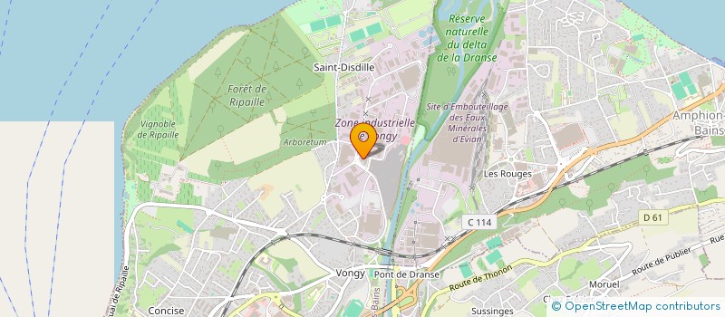 localisation de l'entreprise RESALINGE à THONON-LES-BAINS