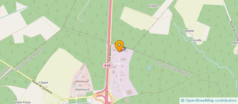 localisation de l'entreprise RESANO LOGISTIQUE à SAINT-GEOURS-DE-MAREMNE