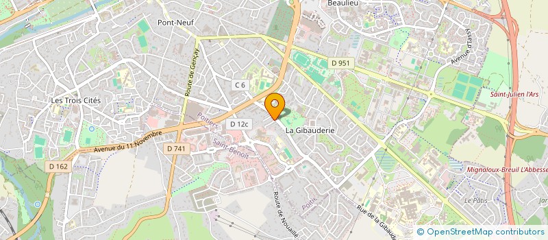localisation de l'entreprise RESANTE VOUS FORMATION à POITIERS