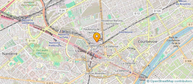 localisation de l'entreprise RESAPRO à COURBEVOIE