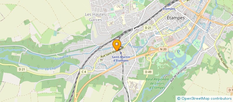 localisation de l'entreprise RESAT à ETAMPES