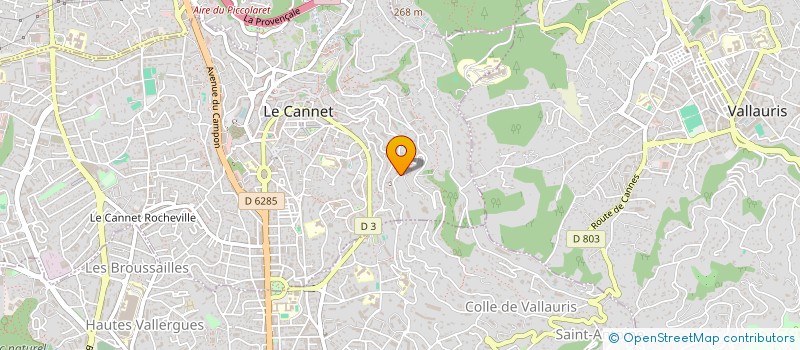 localisation de l'entreprise RESCATOR  LE CANNET