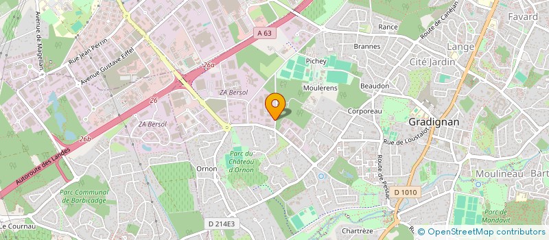 localisation de l'entreprise RESCOLL MANUFACTURING  GRADIGNAN