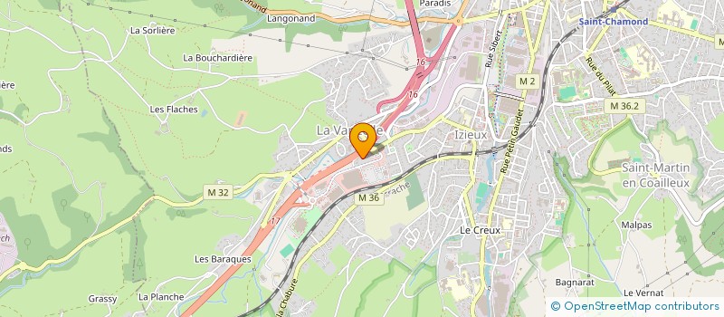 localisation de l'entreprise RESCOUR à SAINT-CHAMOND