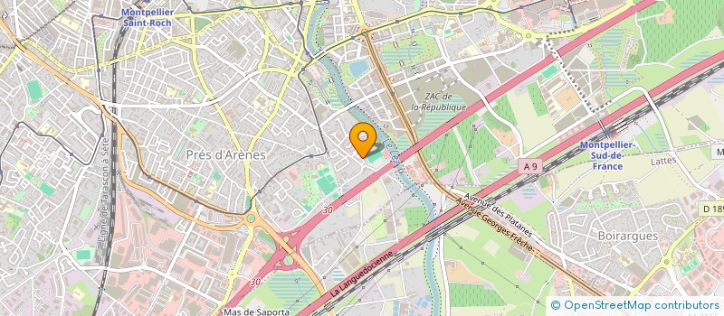 localisation de l'entreprise RESCUE 34 à MONTPELLIER