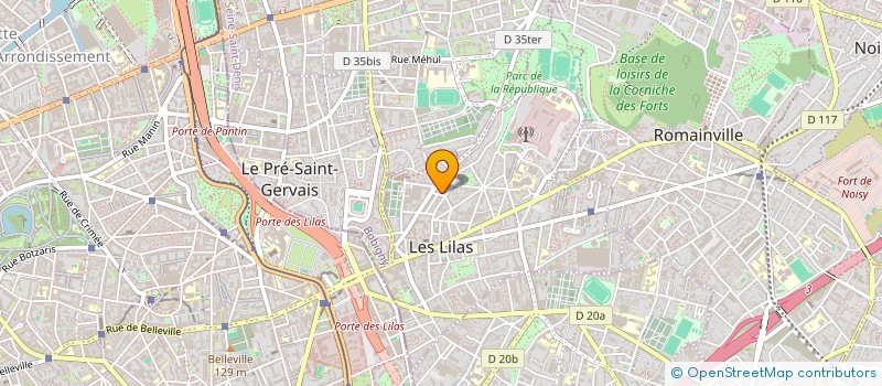 localisation de l'entreprise RESCUE à LES LILAS