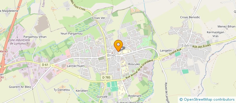 localisation de l'entreprise RESEAU à BRIEC