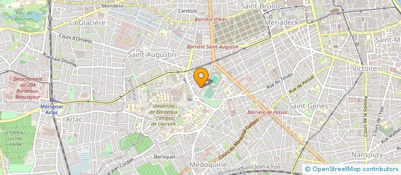 localisation de l'entreprise RESEAU ACADEMIQUE FRANCE ONE & GLOBAL HEALTH  BORDEAUX