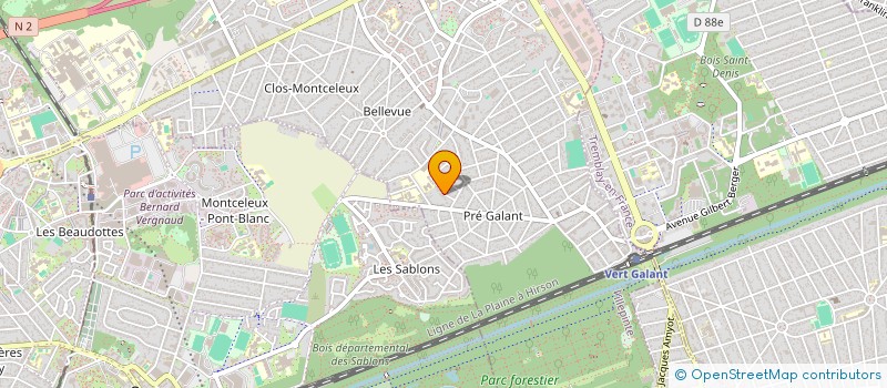 localisation de l'entreprise RESEAU ACTION-TRANSMISSION - RAT  PARIS