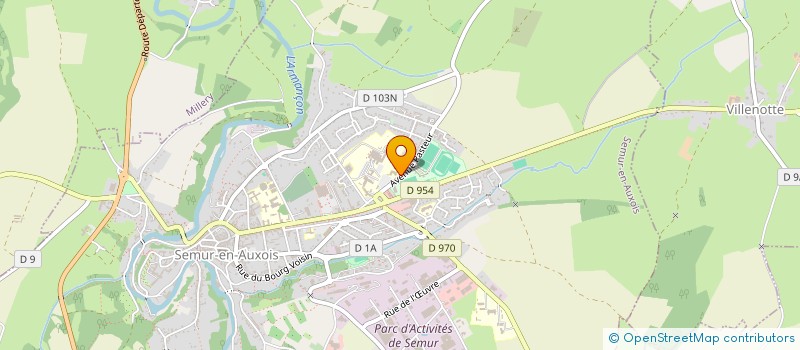 localisation de l'entreprise RESEAU ALCOOL AUXOIS CHATILLONNAIS  SEMUR-EN-AUXOIS