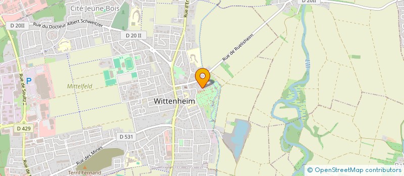 localisation de l'entreprise RESEAU ALLIANCE  WITTENHEIM