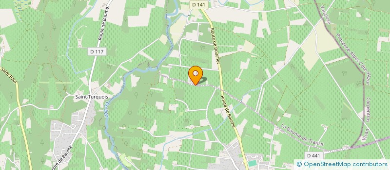 localisation de l'entreprise RESEAU ALOIS SERVICE OCCITANIE  LA BAUME-DE-TRANSIT