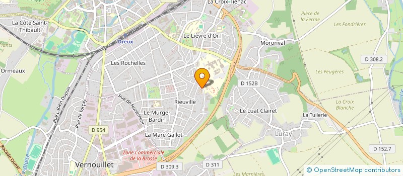 localisation de l'entreprise RESEAU ALZHEIMER DES PROFESSIONNELS DE PROXIMITE D EURE ET LOIR à DREUX